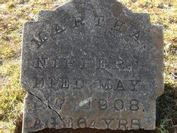 Martha Nipper Memorial Find A Grave