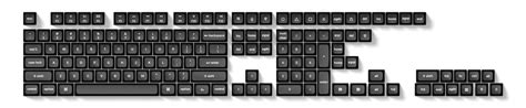 Double Shot Ksa Pbt Keycap Full Keycap Set Keychron Uk