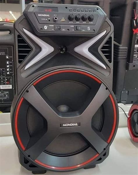 Caixa Amplificada Connect Partyplus Mondial Bivolt 250W RMS Preto