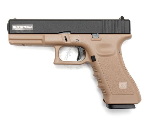 Страйкбольный пистолет KJW Glock G17 CO₂ GBB Tan (KP-17.CO2-TAN) купить ...