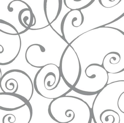 Elegant Swirl Silver Paper Editions