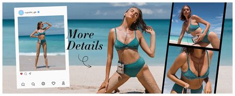 Amazon Cupshe Women S Two Piece High Waisted Shining Bikini Set Clothing Shoes Jewelry