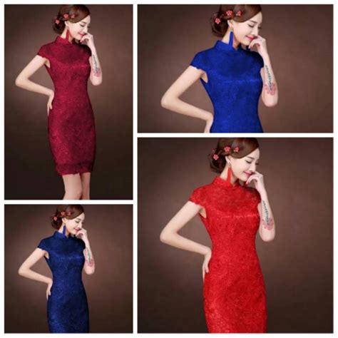 Jual Cheongsam Dress Party Pesta Kondangan Model Terbaru Remaja Dewasa