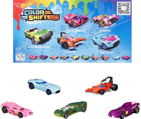 Hot Wheels Color Shifters Toy Cars Pack Set Of Scale Vehicles That Change Color In