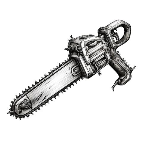 Premium Ai Image Medieval Chainsaw Chromeplated Fantasy Art With