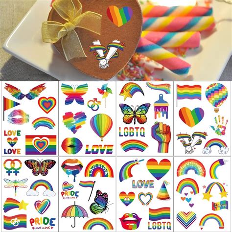 Amazon Rainbow Labels Stcikers Lgbtq Pride Sticker Pride Day Gay Stickers Gift Tag Sticker