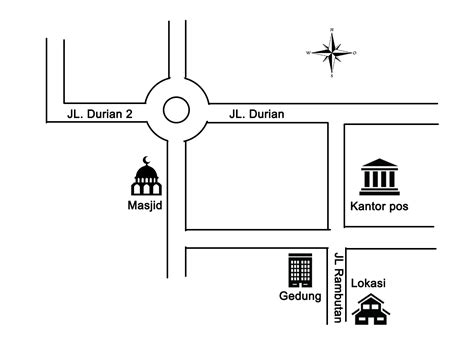 detail gambar denah denah jalan koleksi nomer