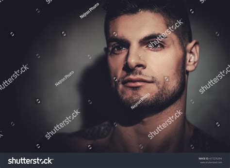 Handsome Hispanic Man Naked Torso Posing Stock Photo Shutterstock