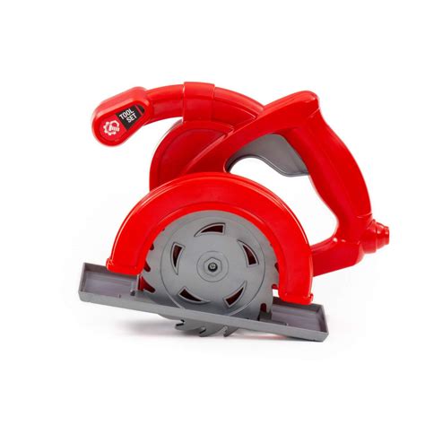 Циркулярная пила игрушечная (красная) (в пакете)