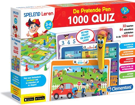 Clementoni Spelend Leren De Pratende Pen Quiz Educatief Spel