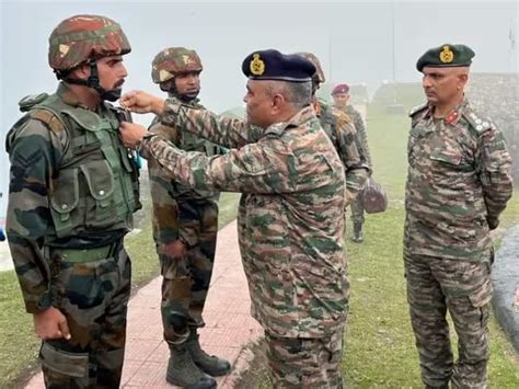 Coas General Manoj Pande Visits Forward Areas Along Loc To Review