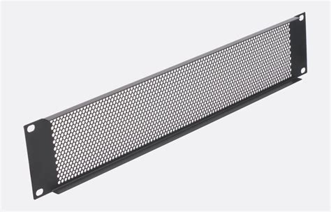 Canford Rackvent Rack Ventilation Panel 1u Steel Perforated Black