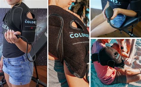 Shoulder Ice Pack With Air Compression Hot Cold Reusable Brace Wrap For Tendinitis Strains