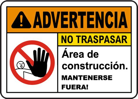 Warning Signs In Spanish
