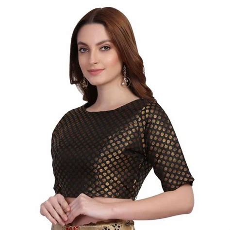 Jacquard Stylish Black Blouse Size 300 At Rs 300 Piece In New