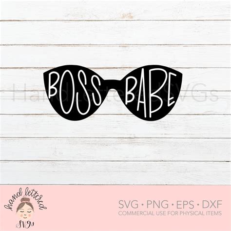 Boss Babe Svg Woman Svg Boss Babe Cut Files Hand Lettered Etsy