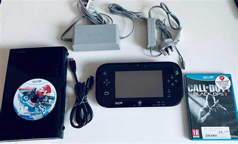 Nintendo WII U 32GB Mario Kart 8 Call Of Duty Black Ops Нинтендо гр ...