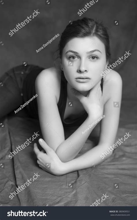 Brunette Sexy Fashion Model Long Hair Stock Photo Shutterstock