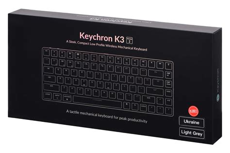 Клавіатура Keychron K Key Low Profile Hot Swap Optical White LED Brown Wireless K D