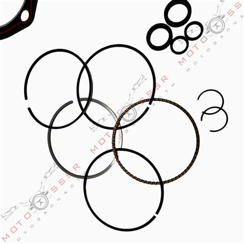 Цилиндро-поршневая группа на мотоцикл 4Т 140см3 156FMJ, YX140 (D56 ...