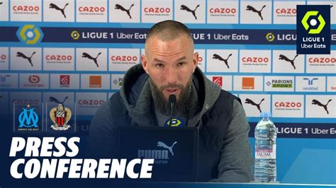 Press Conference Olympique De Marseille Ogc Nice