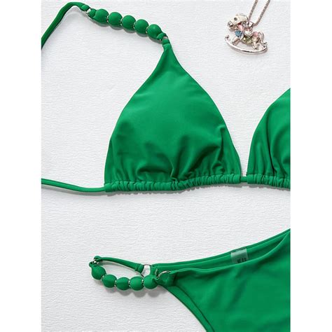 Hot Selling Sexy Two Pieces Lace Up Solid Color Bikini Women Swimsuit Buy New Design Xxxx