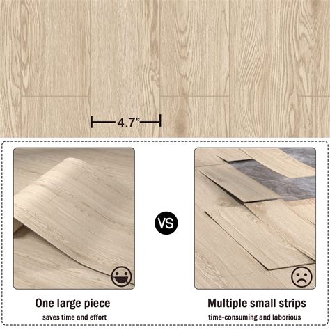 Oxdigi Peel And Stick Vinyl Flooring Roll 23x 39364 Sqft Thicken Self Adhesive Vinyl Floor