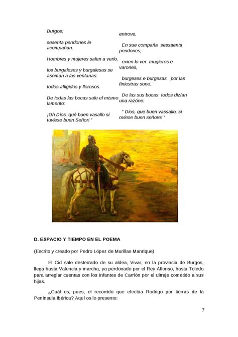 Comentario De Texto El Cid Entra En Burgos Estudiar