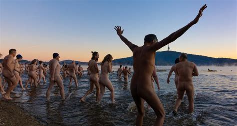 Frosty Fearless And Fully Nude Winter Solstice Swimmers Prove Courage Comes In Many Forms
