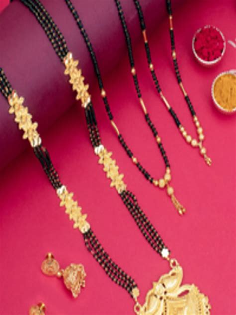 Buy Sukkhi Set Of 4 Gold Plated Mangalsutras Mangalsutra For Women