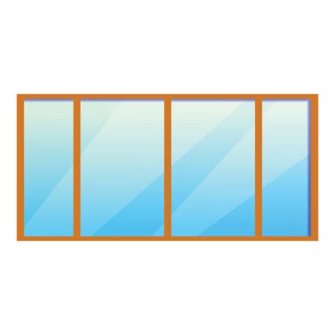 Icono De Ventana De Oficina Grande Estilo De Dibujos Animados 14184290