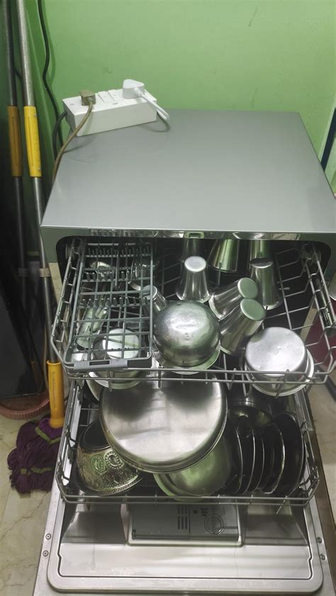 Midea Place Setting Table Top Dishwasher Wqp D Silver