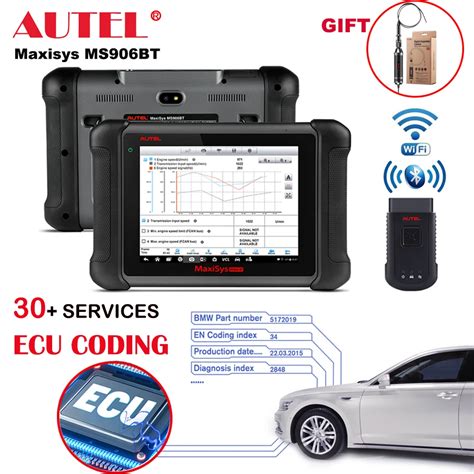 Autel Maxisys Ms906bt Ecu Coding Tablet Scanner Auto Diagnostic Tool Obd2 Scan All System