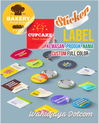 Cetak Stiker Label Kemasan Wahid Jaya