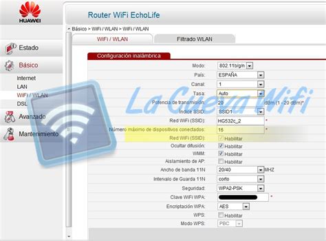 AquiLesVaEsa Configurar El WiFi Del Router O Modem De Huawei HG532e