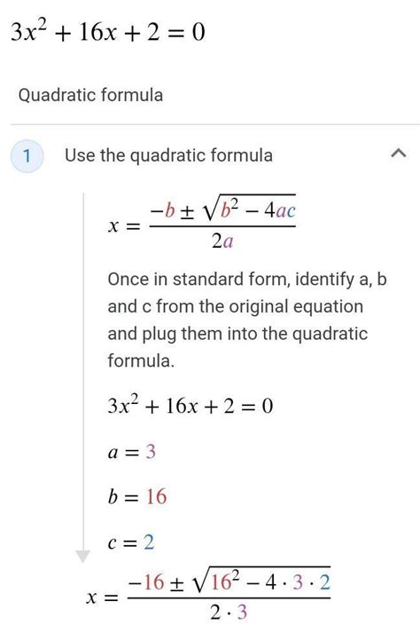 Find The Roots Of The Quadratic Equation By Using Quadratic Formula 3x²