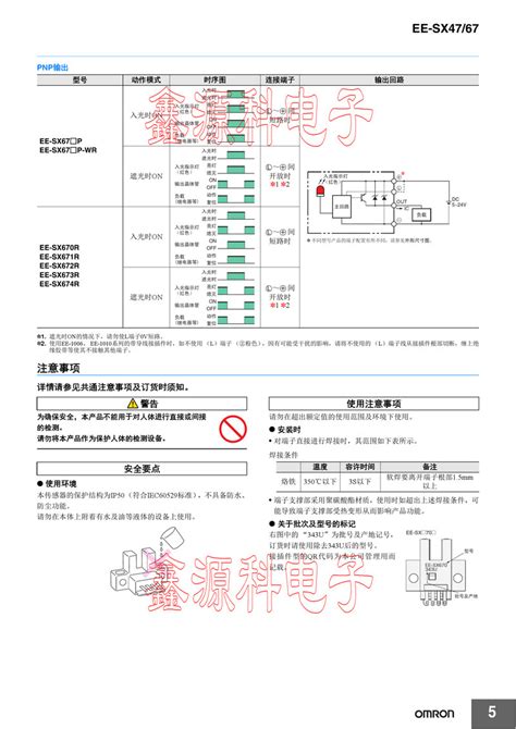 EE SX670 SX671 SX672 SX673 SX674 WR 1M 欧姆龙 微型光电传感器 仪器仪表批发网