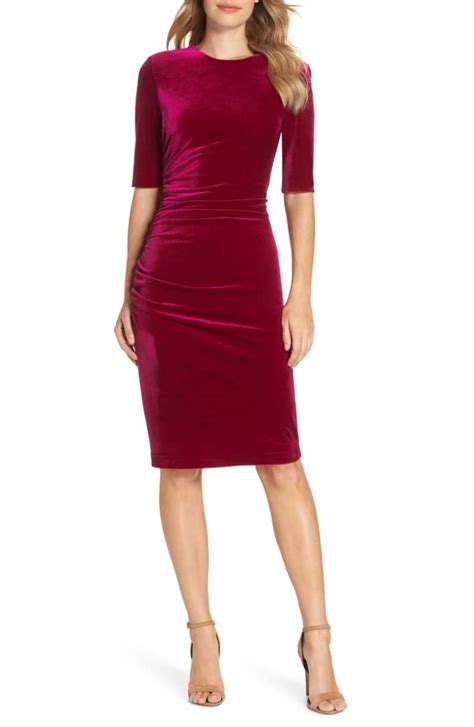 Velvet Sheath Dress