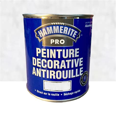 Peinture Fer Hammerite Direct Sur Rouille Gris Argent Martel Pas Cher