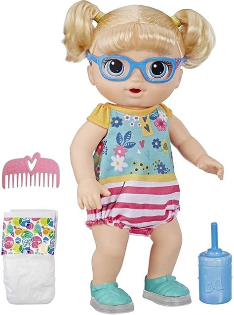 Baby Alive Step N Giggle Blonde Hair Baby Doll Light Up Shoes Drinks Wets Interactive