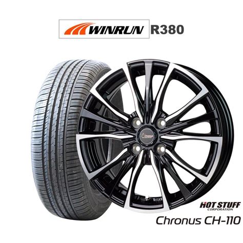 HOT STUFF サマータイヤ ホイール 本セット ホットスタッフ クロノス CH WINRUN ウインラン R