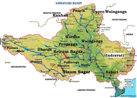 Godavari River System in India