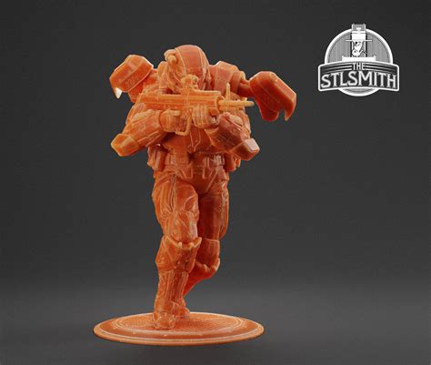 Stl File Unsc Marine Odst Bullfrog Halo Reach Miniature Stl 😇・model