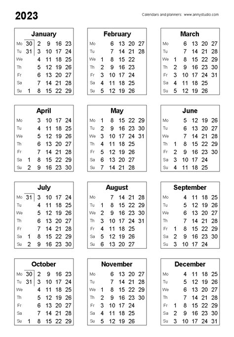 The Wallet Size 2021 Calendar Printable - Get Your Calendar Printable