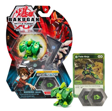 Bakugan Battle Planet Bakugan Ventus Fade Ninja Bakucores New In