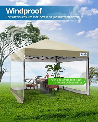 Quictent X Ez Pop Up Clear Canopy Tent With Sidewalls Instant