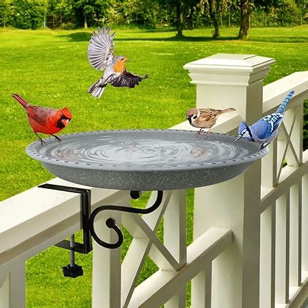 Amazon Hanizi Inches Deck Mounted Bird Bath Bowl Spa With