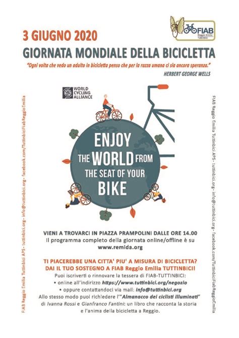 Giornata Mondiale della Bici è ora di agire tutti insieme FIAB