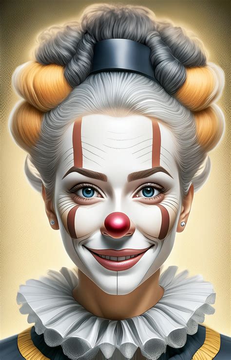 Portrait Clown Watercolor Painting Free Stock Photo Public Domain
