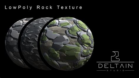 Lowpoly Rock Texture Asset Cloud